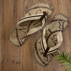 Vintage summer brown flip flop size 41