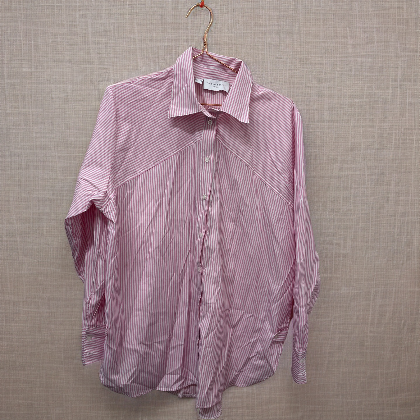 Rubynee  Vintage y2k pink stripe shirt size M