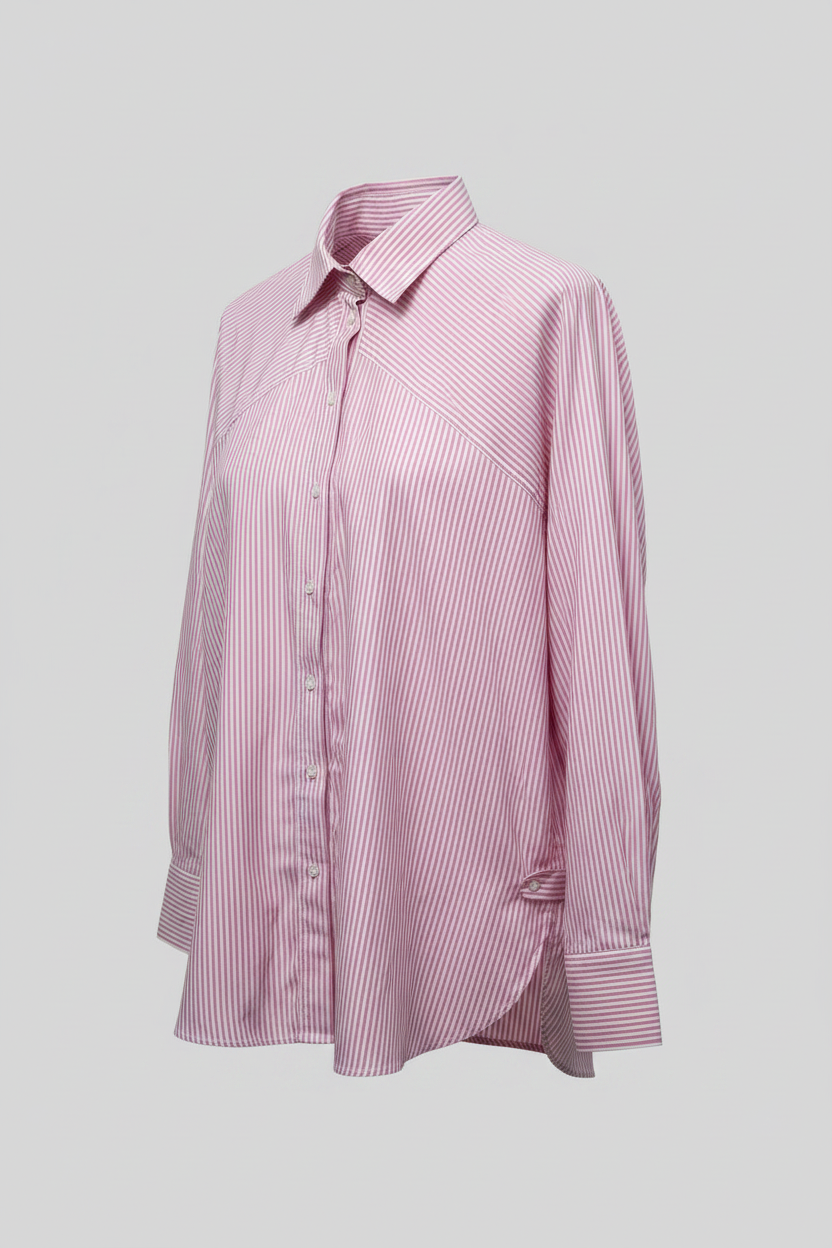 Rubynee  Vintage y2k pink stripe shirt size M