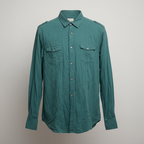 Rubynee Vintage y2k regular fit mens defacto green long sleeve shirt