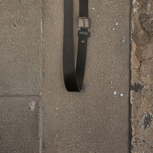 Vintage perry sax collection mens black leather belt size S