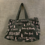  Rubynee Vintage y2k black graffiti rolling duffle bag
