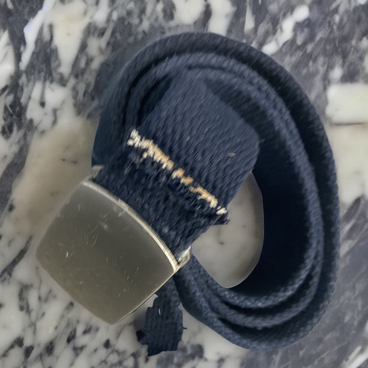 Rubynee Vintage y2k elastic braid blue belt size M