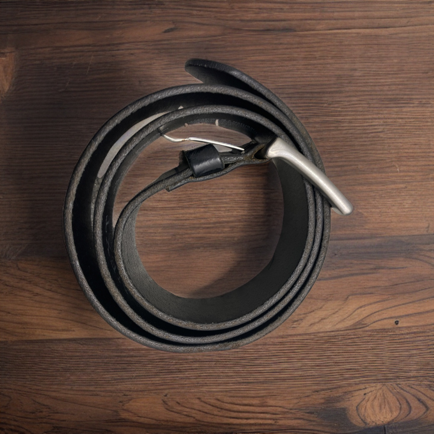 Rubynee Vintage y2k black next mens leather belt