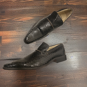 Vintage Zara luxury men black leather shoe size 41