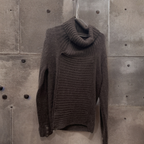 Rubynee Vintage y2k zara cotton rollup brown jumper