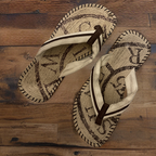 Vintage summer brown flip flop size 41