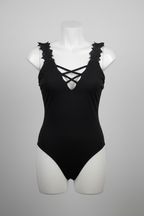 Rubynee Vintage y2k black petite sleeveless bodysuits size 8