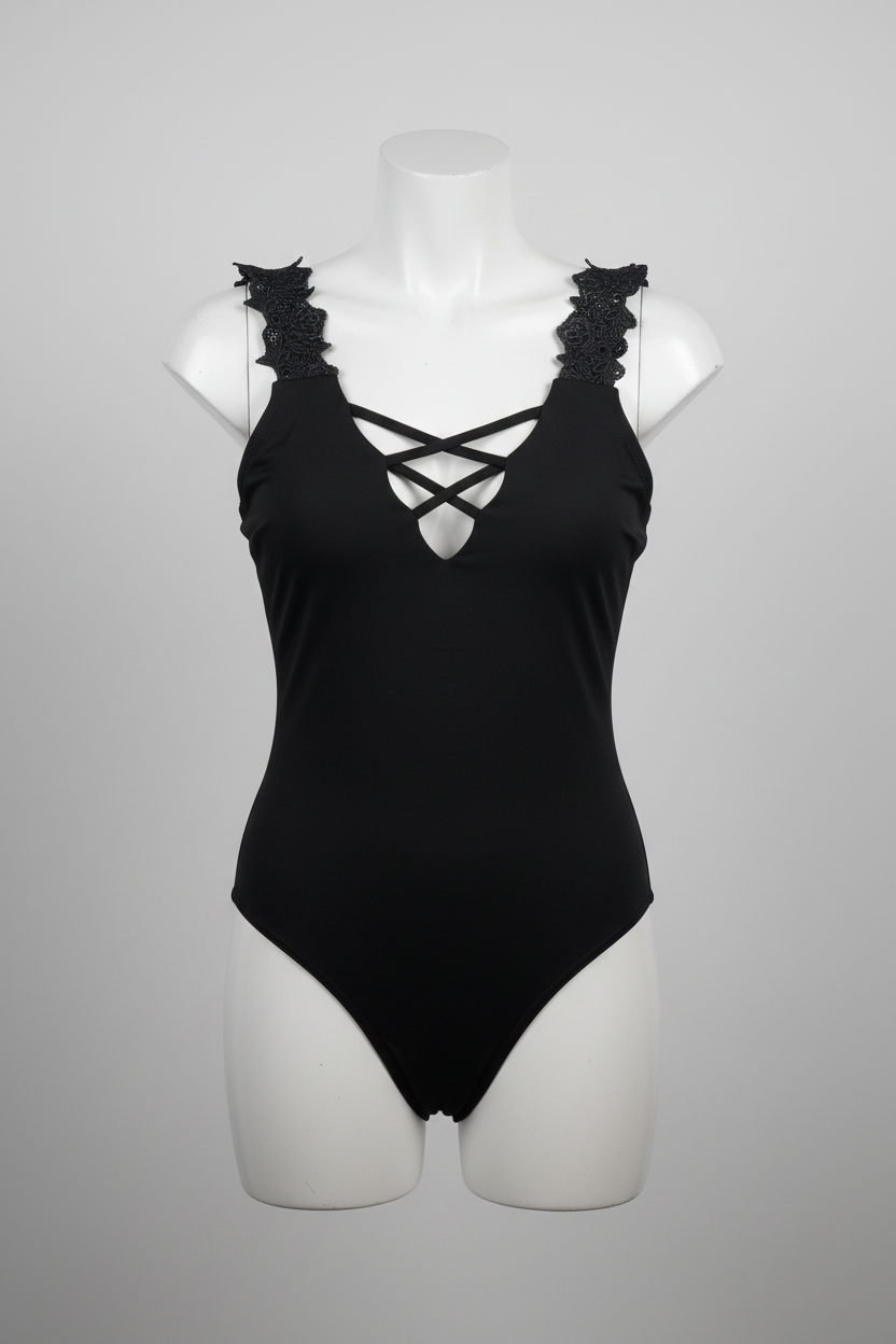 Rubynee Vintage y2k black petite sleeveless bodysuits size 8