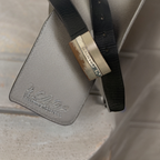 Vintage jack and jones premium black leather mens belt size s