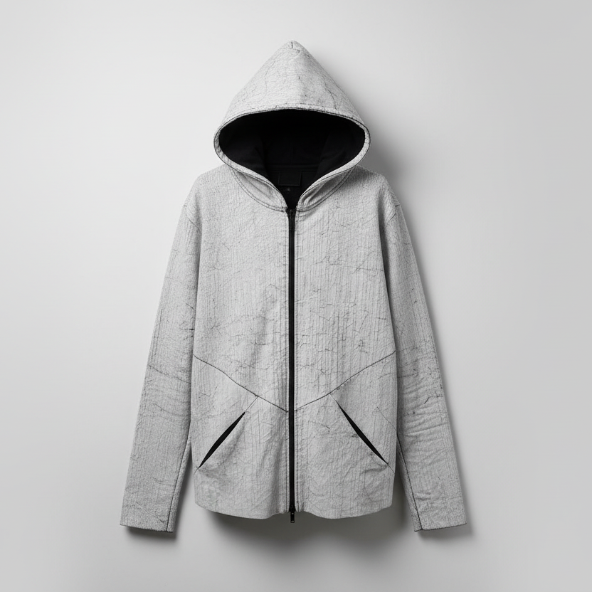 Rubynee Vintage y2k marble white pattern zara man hoodie size L