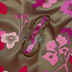 Rubynee Vintage y2k Brown faux leather bracelet with silver pendant