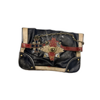  Rubynee Vintage y2k River Island Navy Blue Clutch Bag