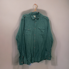 Rubynee Vintage y2k regular fit mens defacto green long sleeve shirt