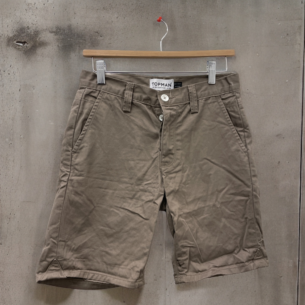 Rubynee Vintage y2k brown topman chinos mens short
