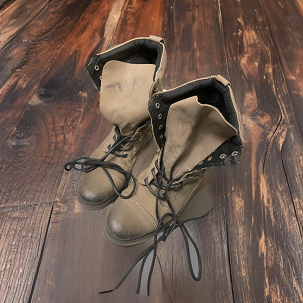 Vintage brown made in portugal ankle laced up boot size 40