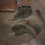 Vintage Roxy green winter lace up ankle boot size UK 6