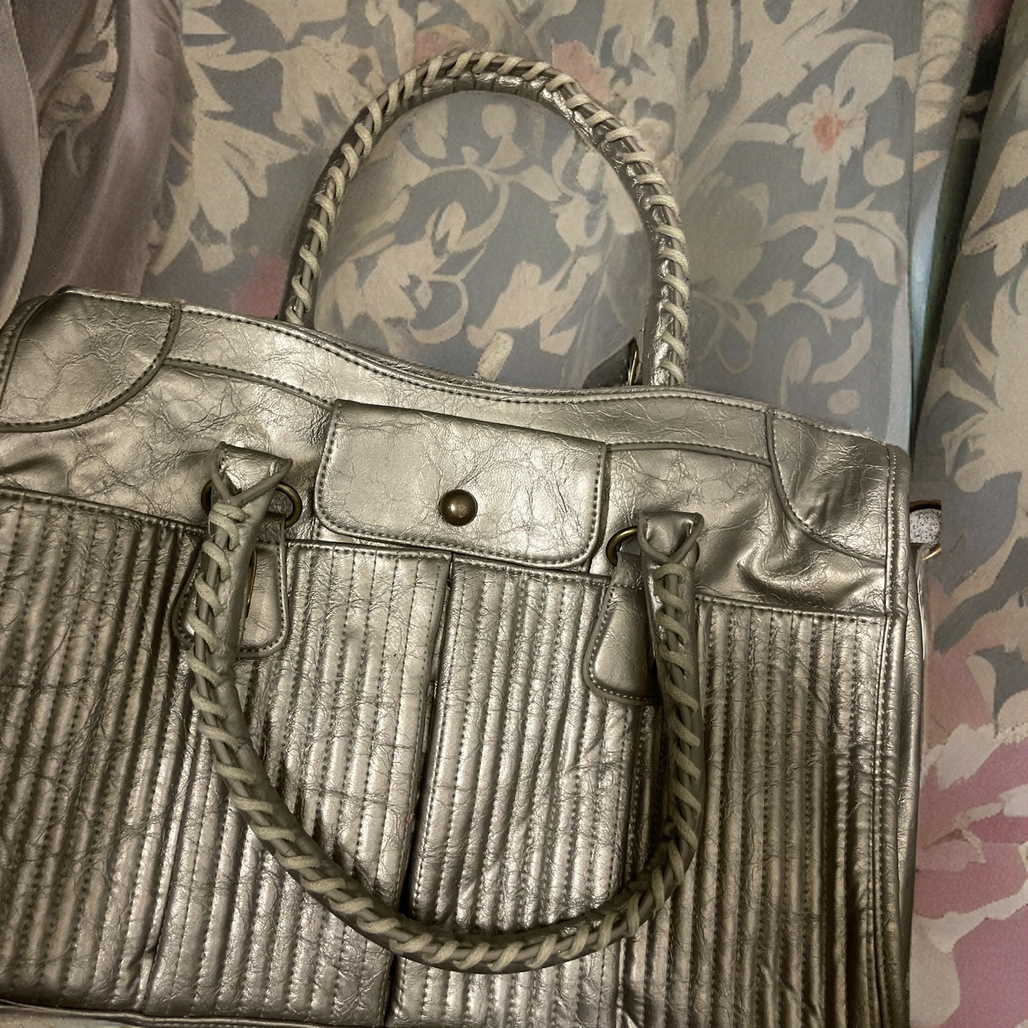  Rubynee Vintage y2k bronze leather women hand bag