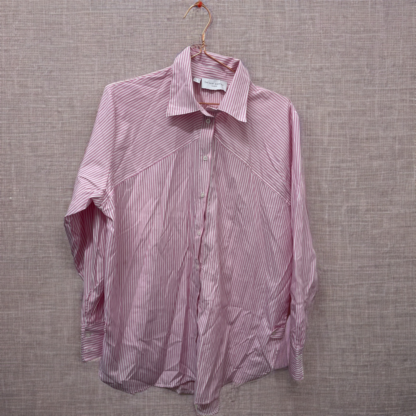 Rubynee  Vintage y2k pink stripe shirt size M