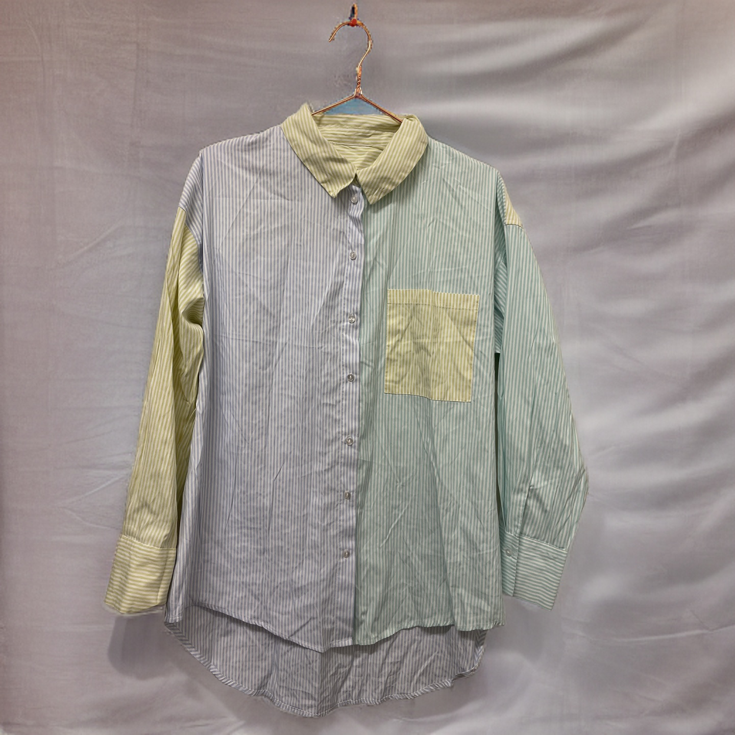 Rubynee Vintage y2k womens multi stripe shirt size 10