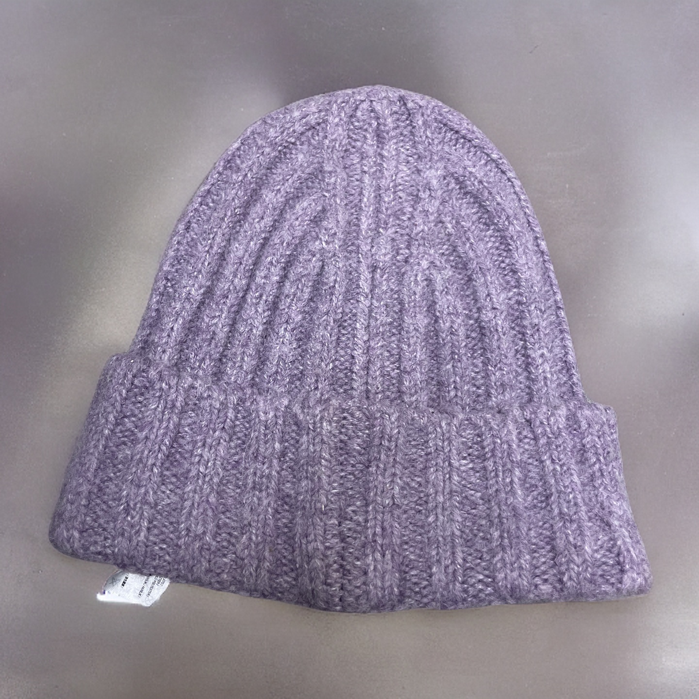 Rubynee Vintage y2k purple Ribbed Knit Beanie cap