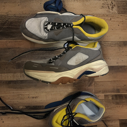 Vintage zara men running grey sneaker size 41