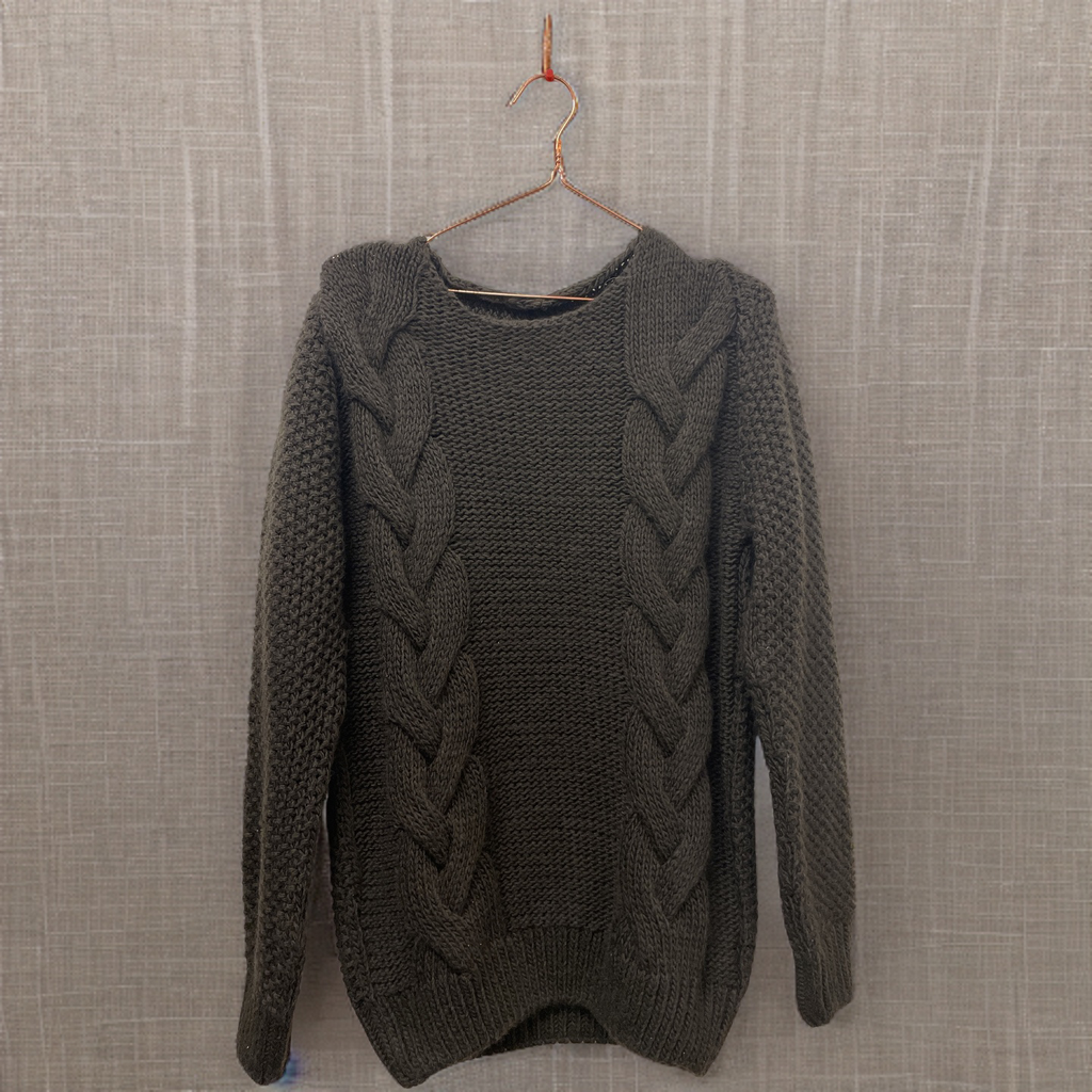 Zara brown chunky knitted cardigan size M