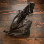 Vintage faux suede brown ankle boot size 41