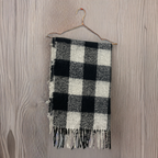 Rubynee Vintage y2k black and white checkered scarf