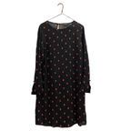 Rubynee Vintage y2k Next red diamond spot crew neck black dress