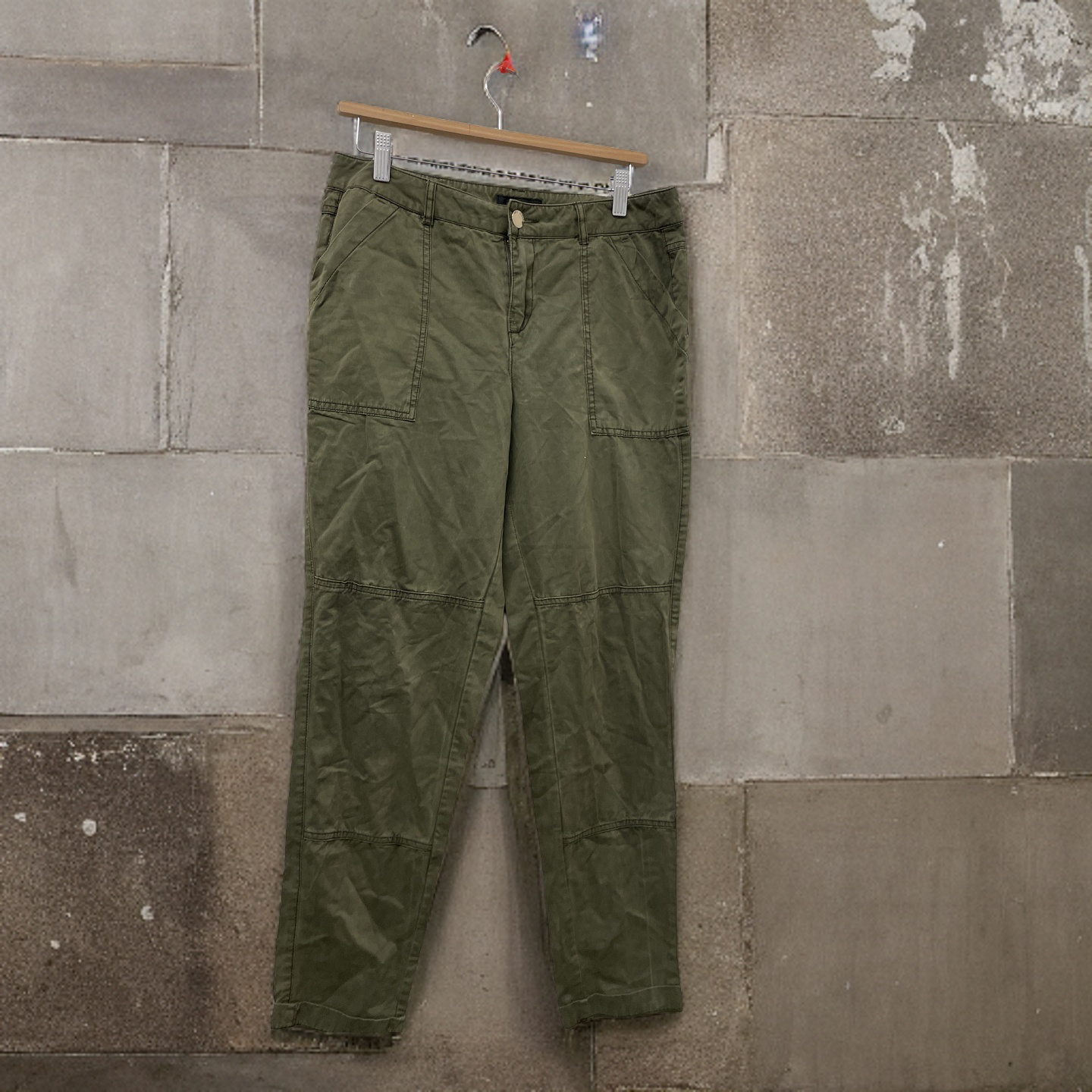 Rubynee Vintage y2k river island green military pant