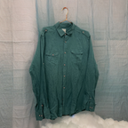 Rubynee Vintage y2k regular fit mens defacto green long sleeve shirt