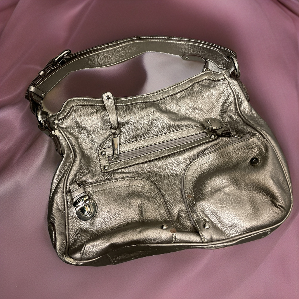  Rubynee Vintage y2k bronze leather women hand bag