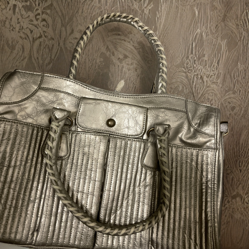  Rubynee Vintage y2k bronze leather women hand bag