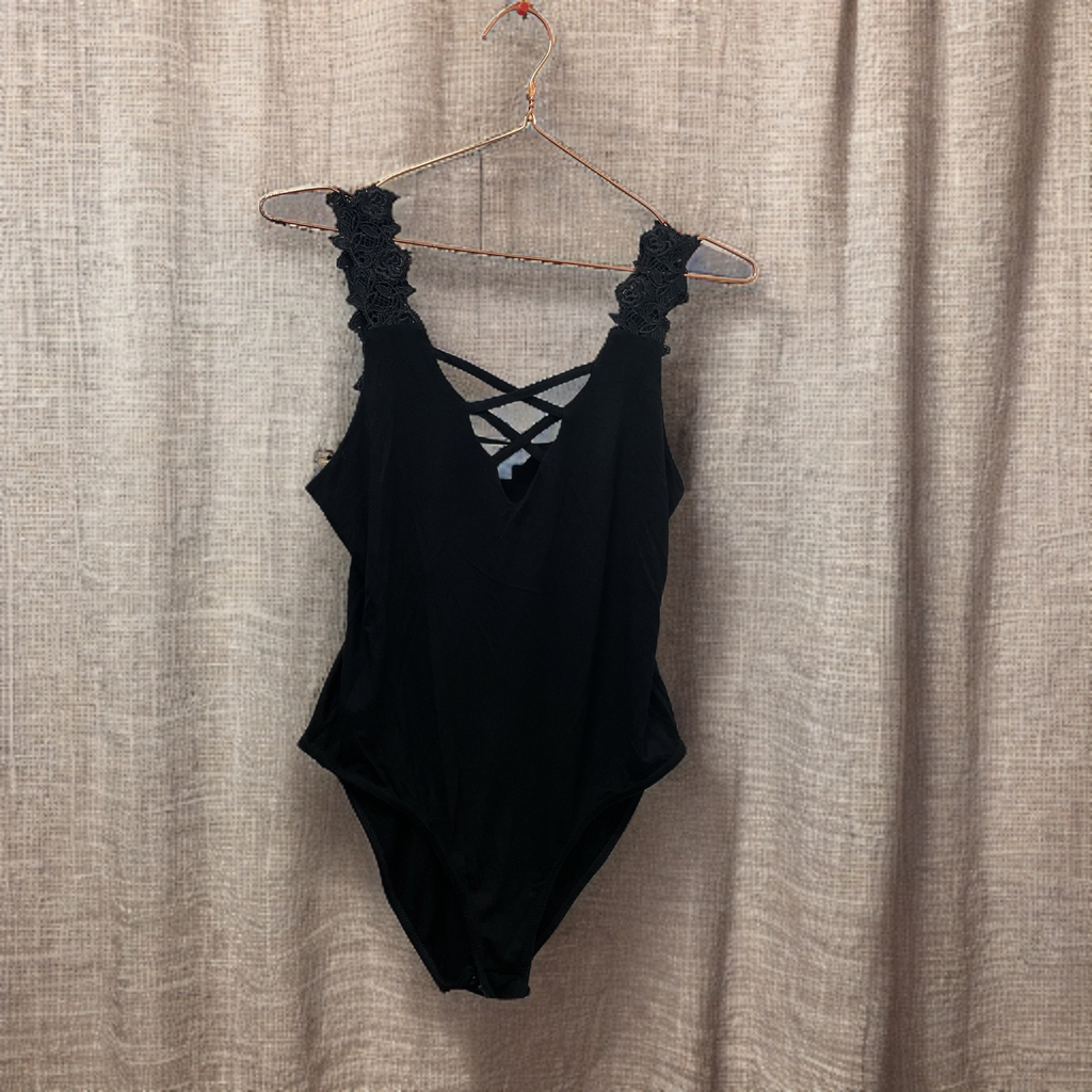 Rubynee Vintage y2k black petite sleeveless bodysuits size 8