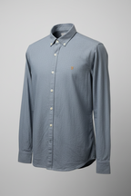 Rubynee  Vintage y2k mens slim fit Farah blue shirt size XS