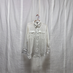 Rubynee  Vintage y2k H&M white regular fit linen long sleeve shirt