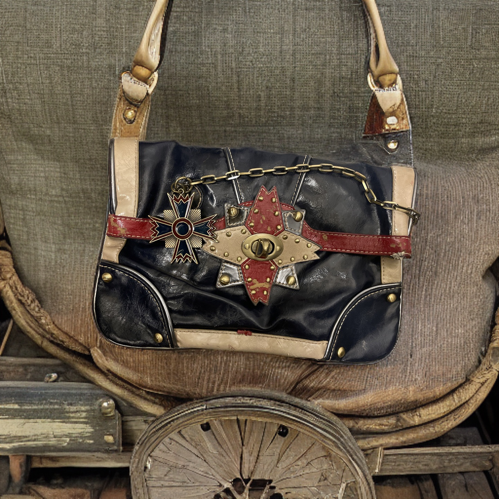  Rubynee Vintage y2k River Island Navy Blue Clutch Bag