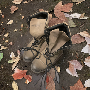 Vintage brown made in portugal ankle laced up boot size 40