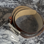 Rubynee Vintage y2k mens leather brown belt