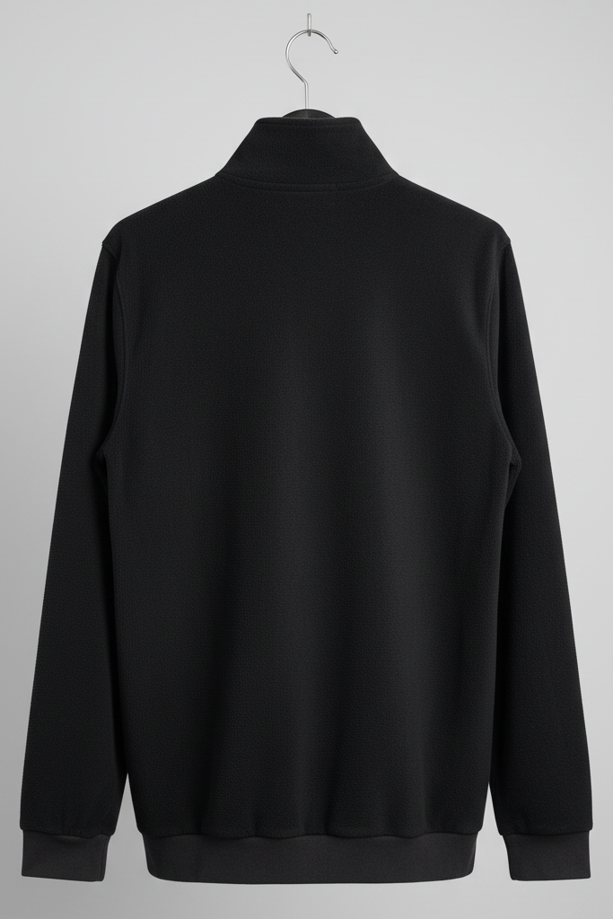 Rubynee Vintage y2k Vanvaan black 1/4 fleece zip sweatshirt size M