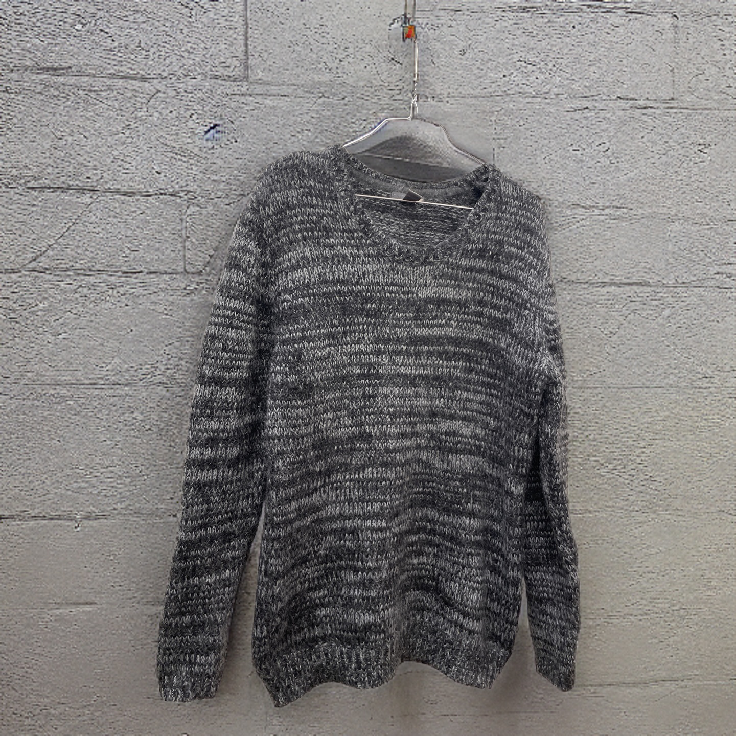 Vintage y2k H&M fine wool crew neck grey jumper