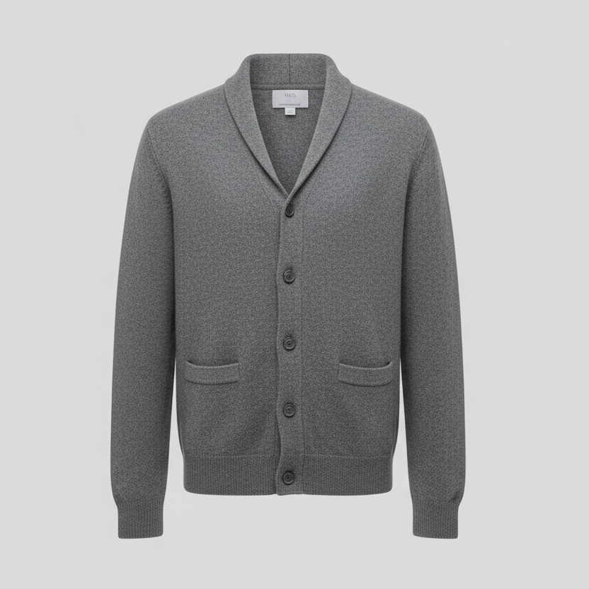 Rubynee Vintage y2k mens wool green regular fit v-neck Mark & Spencer cardigan