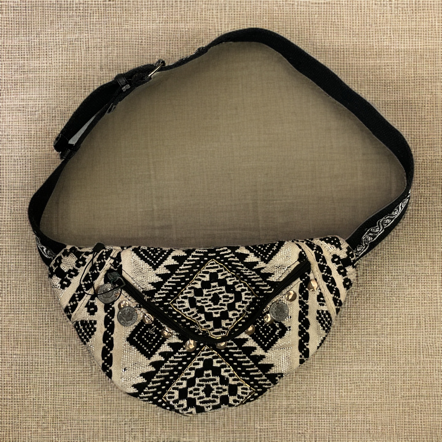 Rubynee Vintage y2k ethnic pattern fanny pack waist bag