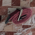 Rubynee Vintage y2k kingsland elastic braid wine belt