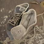 Vintage high-top adidas grey sneakers uk 6