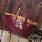  Rubynee Vintage y2k pink leather designer hand bag
