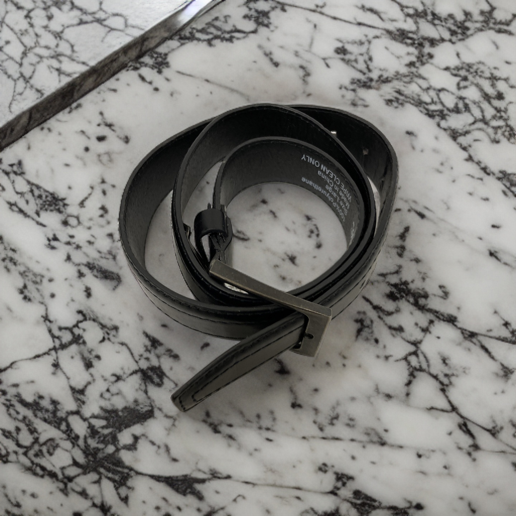 Vintage black lee cooper leather belt size L