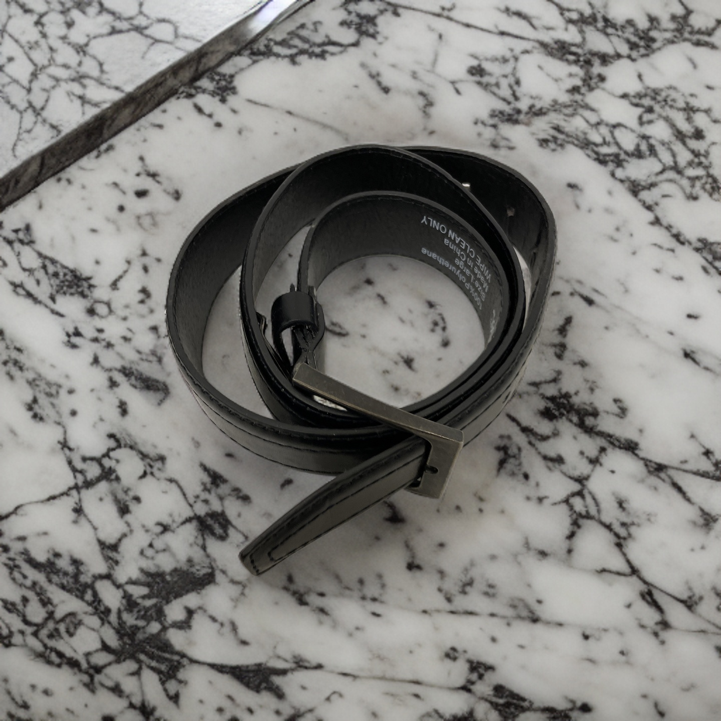 Vintage black lee cooper leather belt size L