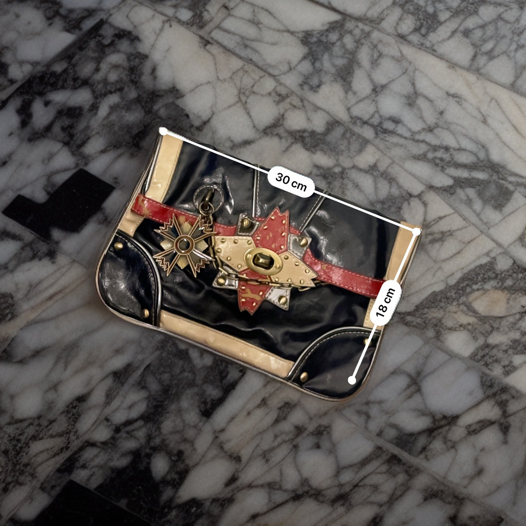  Rubynee Vintage y2k River Island Navy Blue Clutch Bag